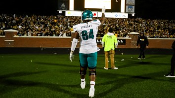 Coastal Carolina Player Savagely Chugs Beer Thrown At Him By Angry App State Fan
