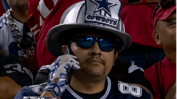Cowboys Fan On The Phone Becomes An Instant Meme While Watching His Team Get Beat Down By Niners