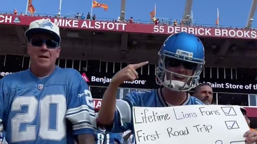 Detroit Lions Fans Tampa Bay Take Over Buccaneers