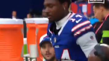Frustrated Stefon Diggs Slams Tablet On The Sideline As Shocked Josh Allen Watches