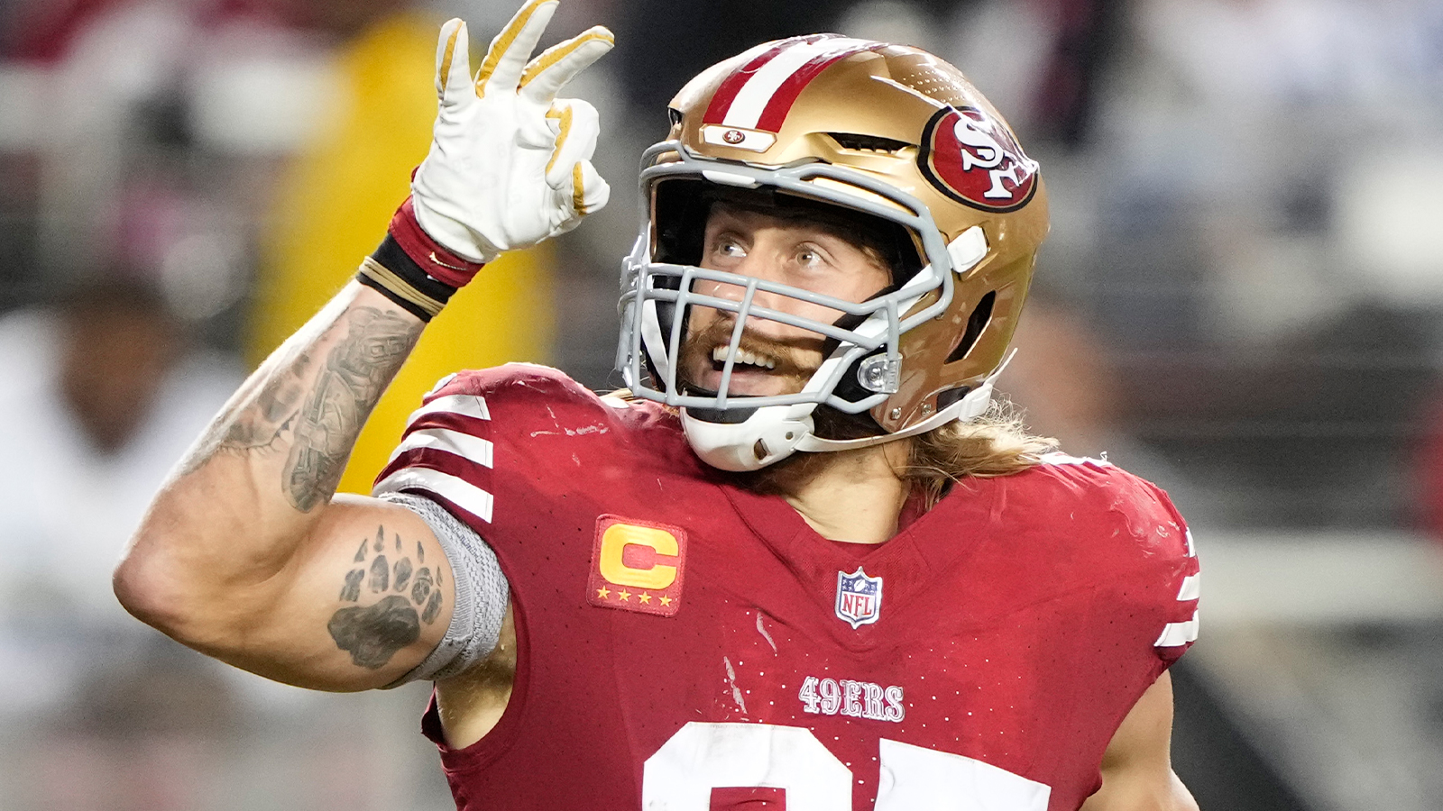 George Kittle Makes Hilarious Fashion Statement After 49ers' NFCCG Win 