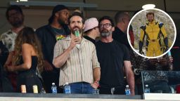The Most Underrated Aspect Of All The Celebrities At The Chiefs-Jets Game Is How JACKED Hugh Jackman Is