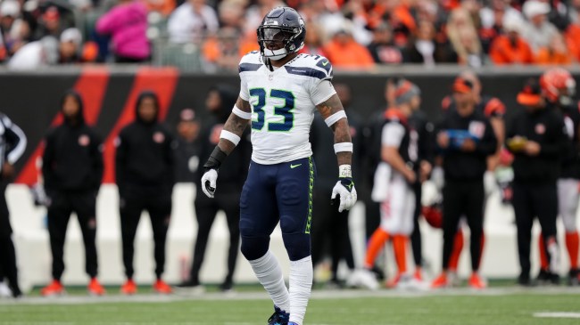 Jamal Adams on the field during a game between the Seahawks and Bengals.