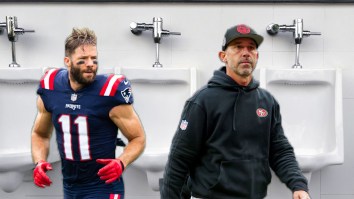 Julian Edelman Tells Hilarious Story About Run-In With Kyle Shanahan While ‘Full Out’ In Bathroom