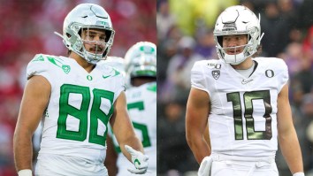 Justin Herbert’s Little Brother Looks Exactly Like Justin Herbert In Disguise During Big Game Vs. Washington