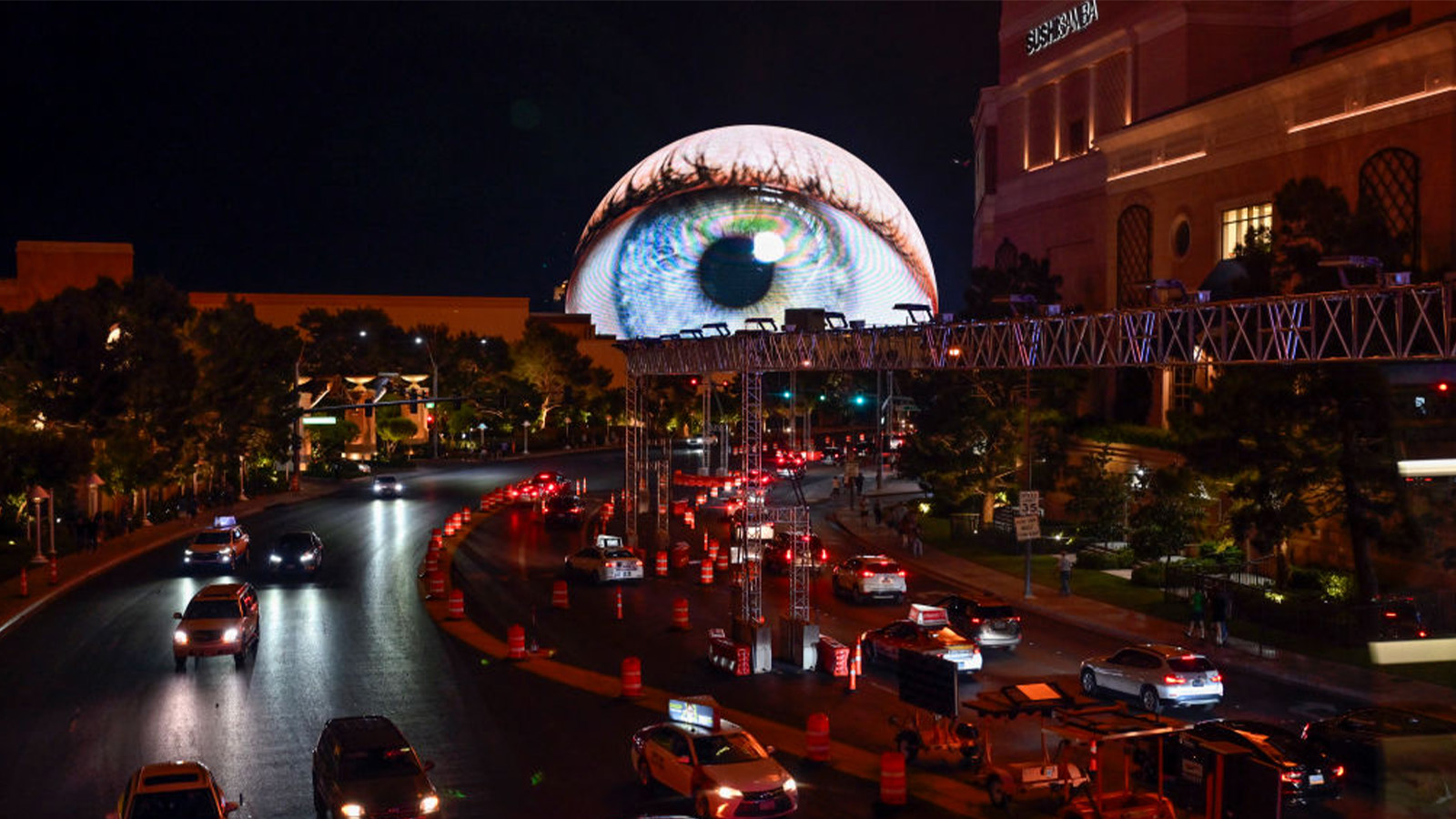 The Sphere In Las Vegas Leads To Vandalism Before F Race