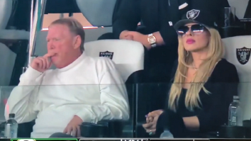 Angry Mark Davis Curses While Rumored Girlfriend Sits Next To Him During Raiders-Packers MNF Game