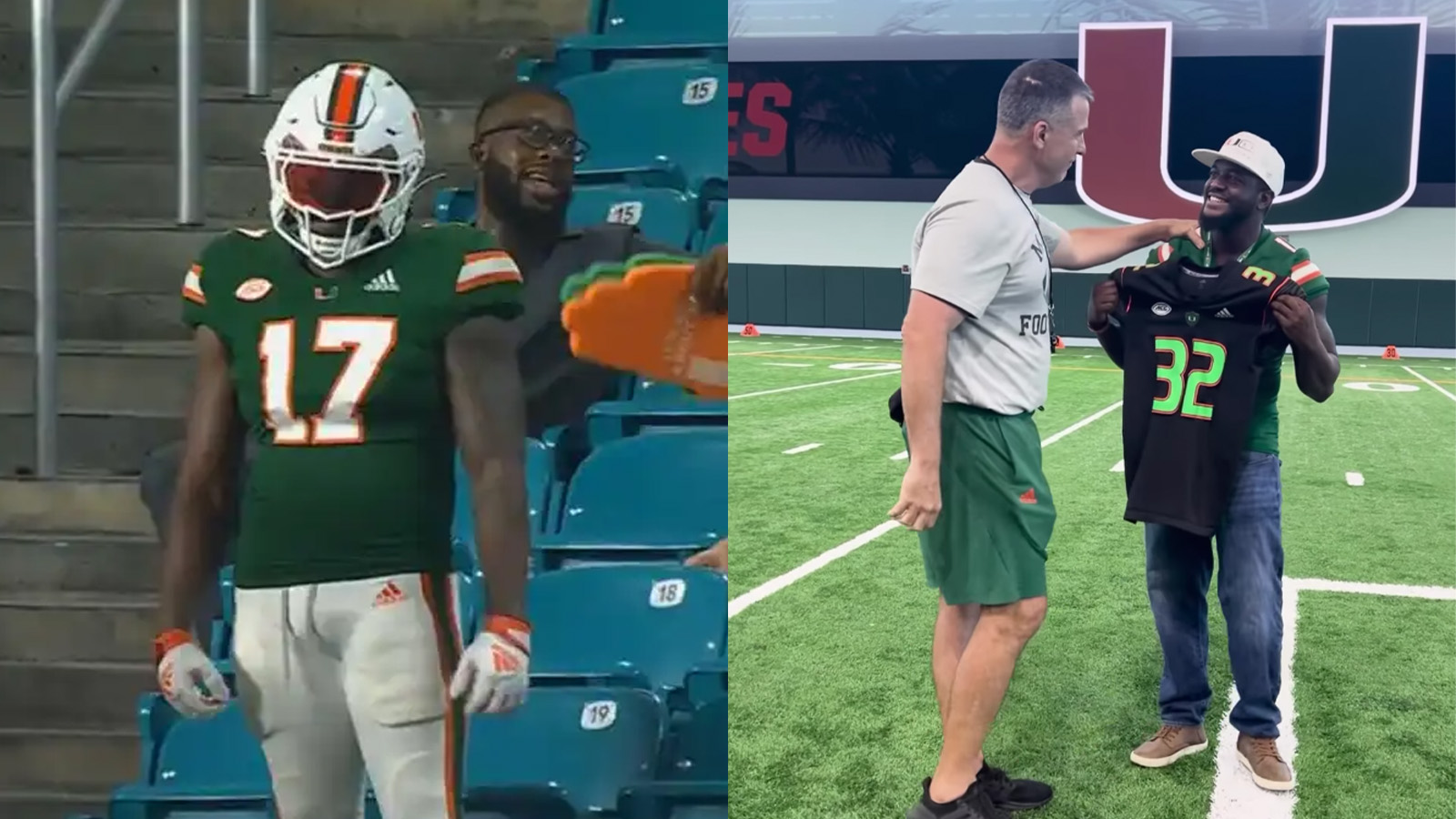 Miami fan who dresses in full uniform, pads honors his late brother