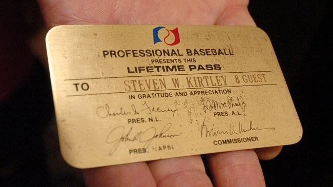 MLB lifetime pass