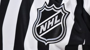 NHL logo on ref's uniform