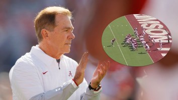 Nick Saban Contradicts Himself By Running Same Play He Denounced Over Player Safety Just Days Prior