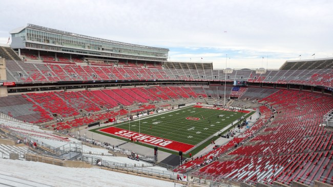 A view of Ohio Stadium before a football game.