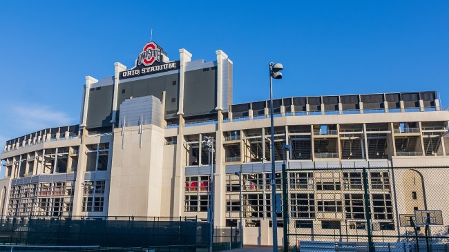 A view from outside Ohio Stadium in Columbus.