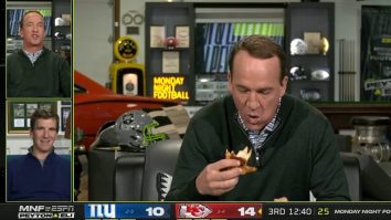 Peyton Manning: ‘Manningcast’ Is Shot In Buddy Scott’s Garage Because I Tossed 4 Picks Against Bengals In 2014