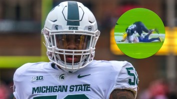 Michigan State Football Player Deserves Suspension After Scary Dirty Hit Could Have Caused Brain Damage