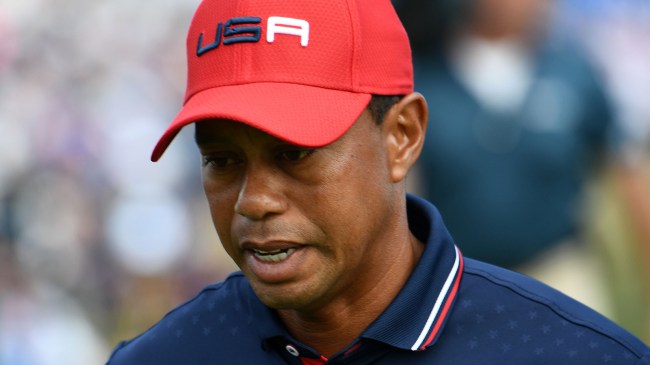 Tiger Woods at the 2018 Ryder Cup