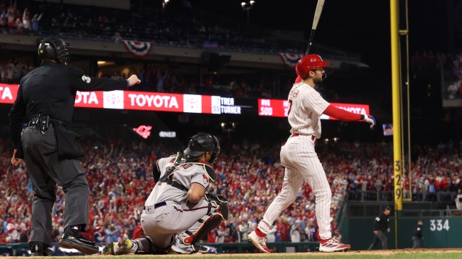 Trea Turner hits a home run in Game 2 of the NLCS.