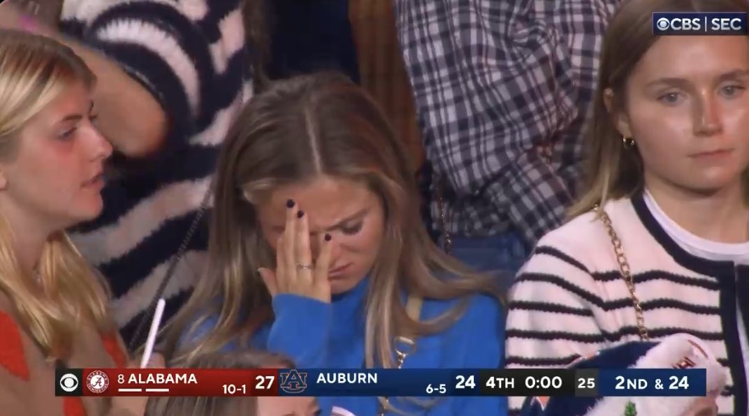 Crying Auburn Girl Goes Viral After AllTime Iron Bowl Meltdown