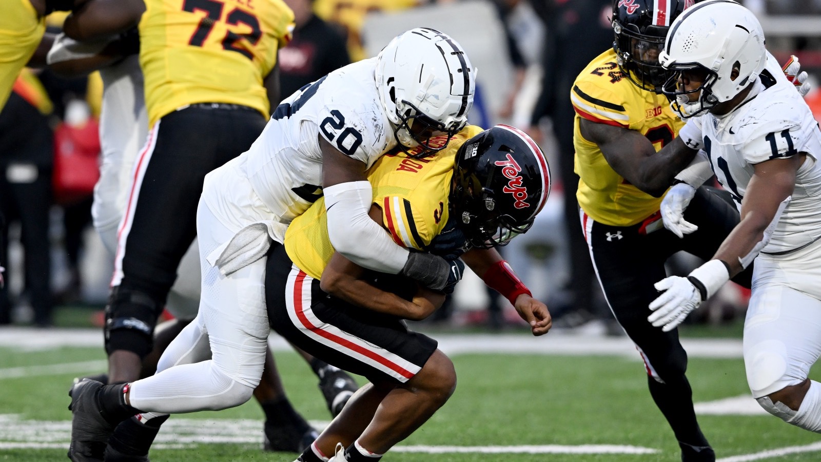 Penn State Holds Maryland To AllTime Bad Rushing Total