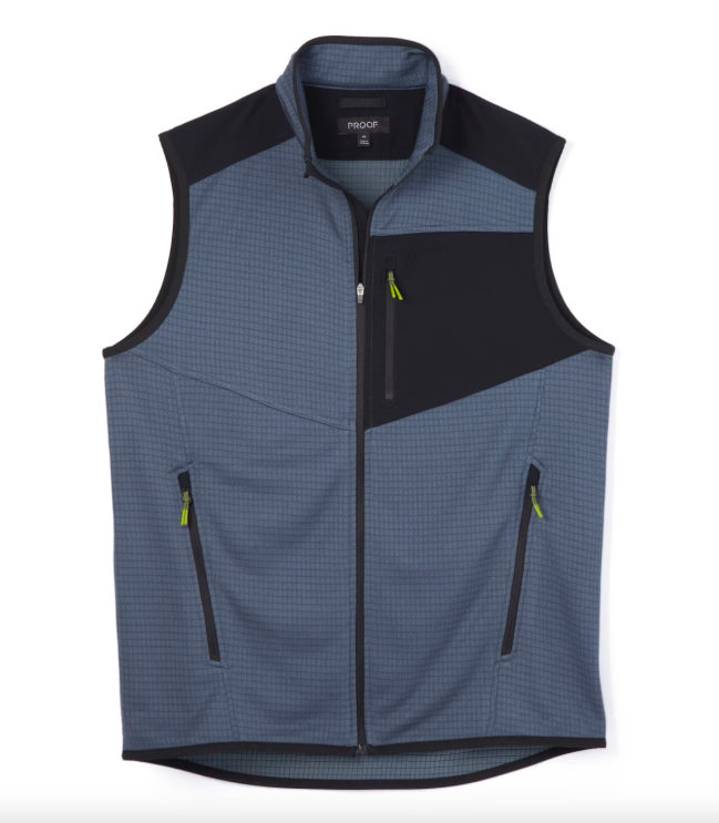 Proof Trail Grid Fleece Full Zip Vest