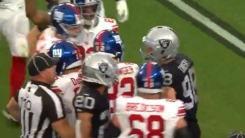 Raiders Maxx Crosby Chases After Giants Rookie QB After Being Disrespected