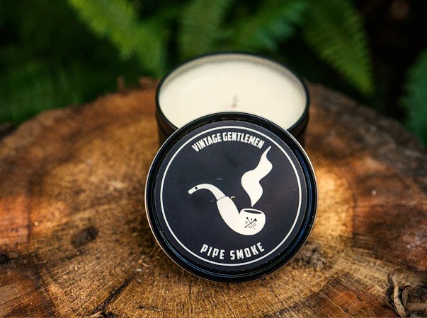 The Vintage Gentleman Pipe Smoke Soy Candle