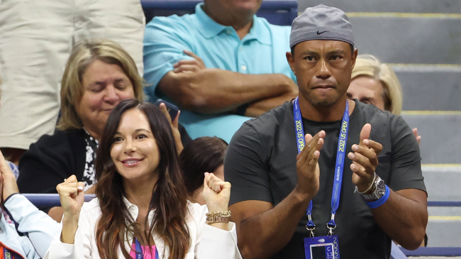 Tiger Woods and his girlfriend Erica Herman at US Open tennis