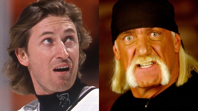 Wayne Gretzky and Hulk Hogan