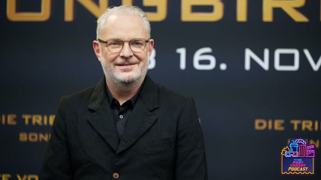 francis lawrence at the premiere of the ballad of songbirds and snakes