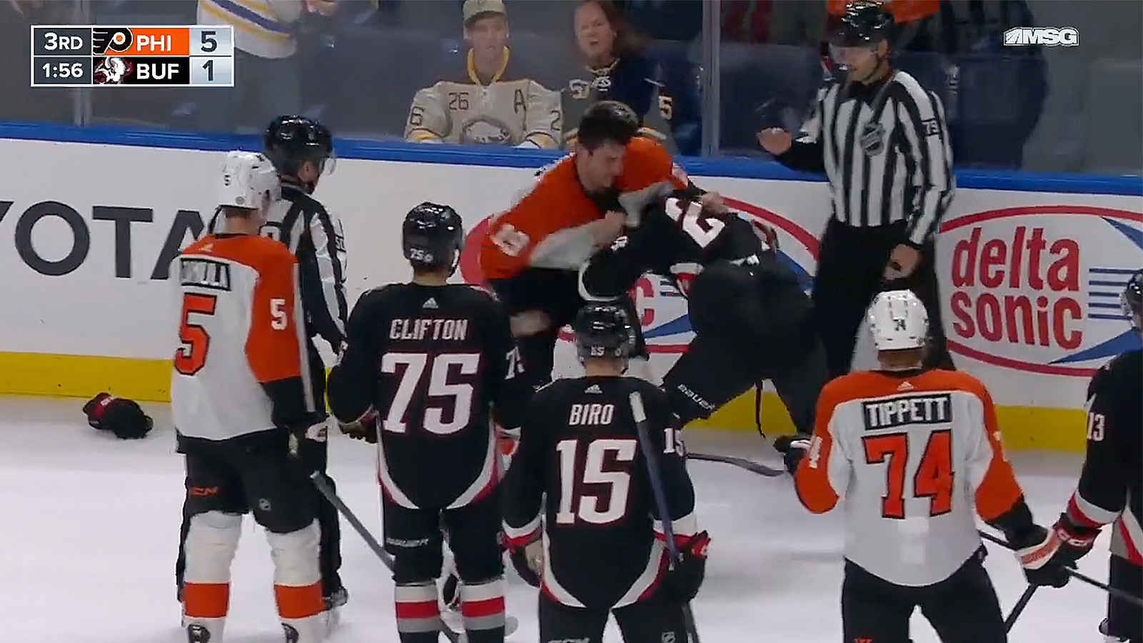 Massive Haymaker Causes Vicious TKO During Violent NHL Fight