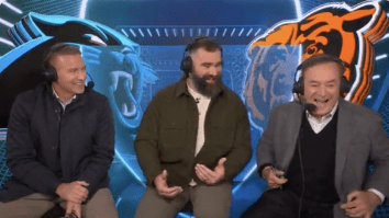 Jason Kelce Joined Al Michaels And Kirk Herbstreit In The Booth For TNF Game And Fans Loved It
