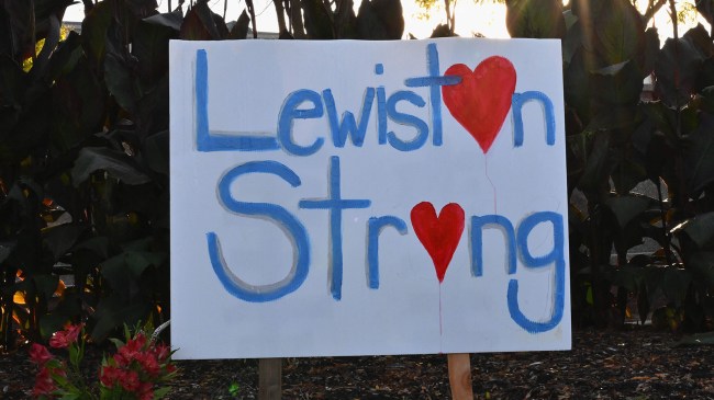 Lewiston Strong sign