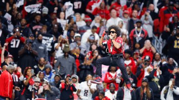 Ludacris Cracks Fellatio Joke With Crazy POV Video Of His Rappel From Ceiling At Falcons Game