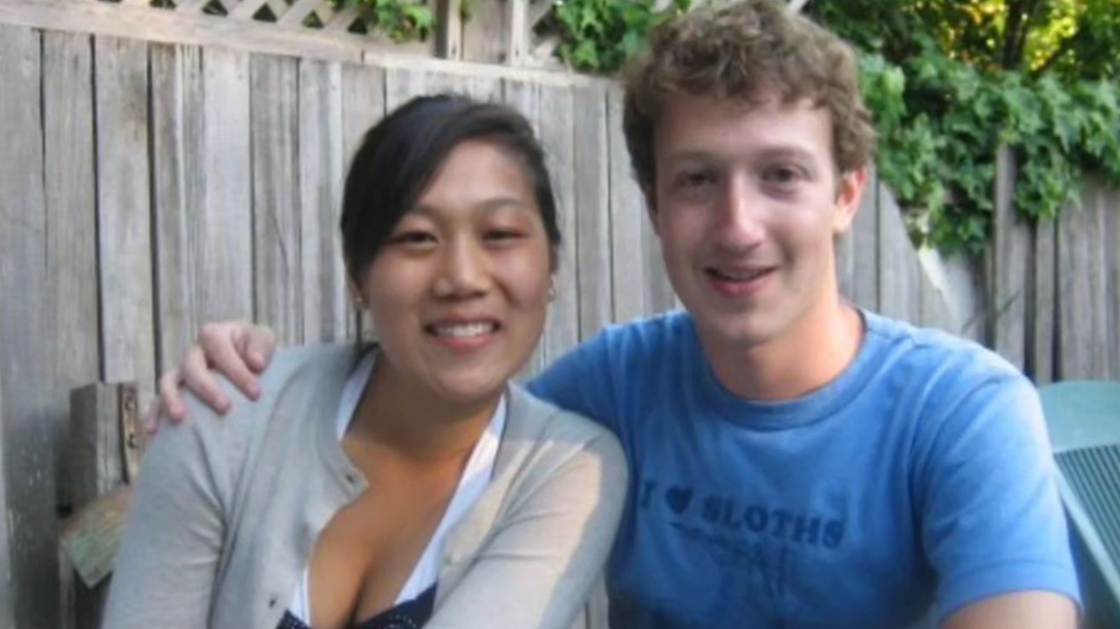 Mark Zuckerberg meeting his wife Priscilla Chan