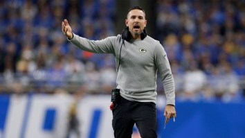 Angry Matt LaFleur Stares Daggers Into Security Guard During Heated Exchange After Bizarre Collision