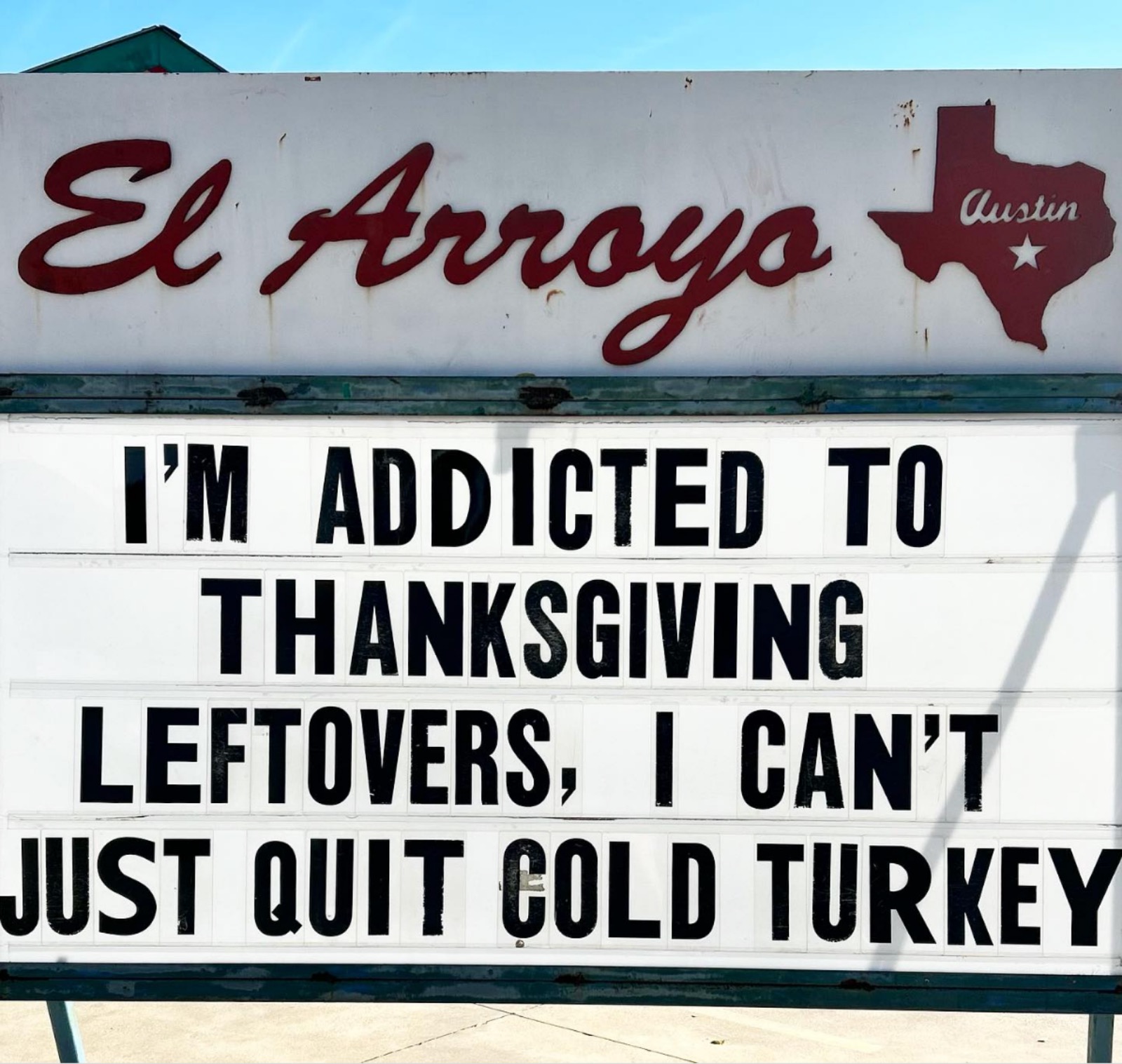 meme about Thanksgiving food leftovers