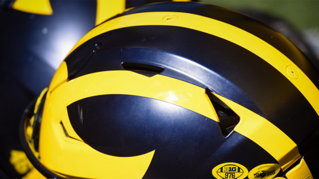 michigan wolverines football helmet