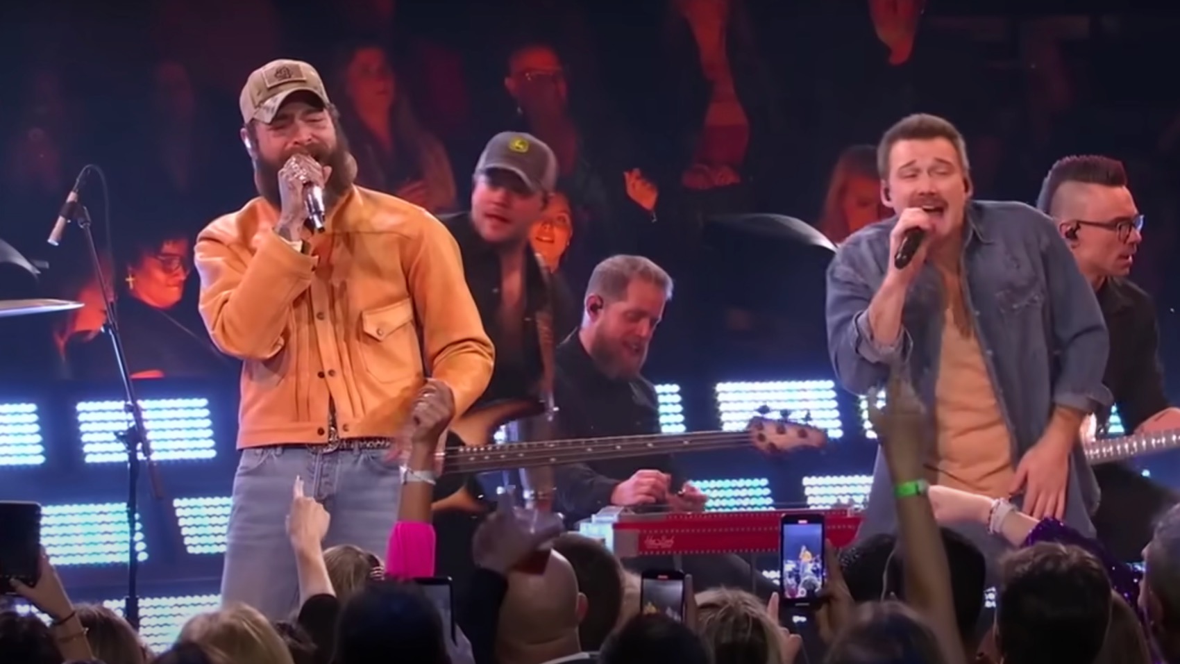 Post Malone, Morgan Wallen, and Hardy performance