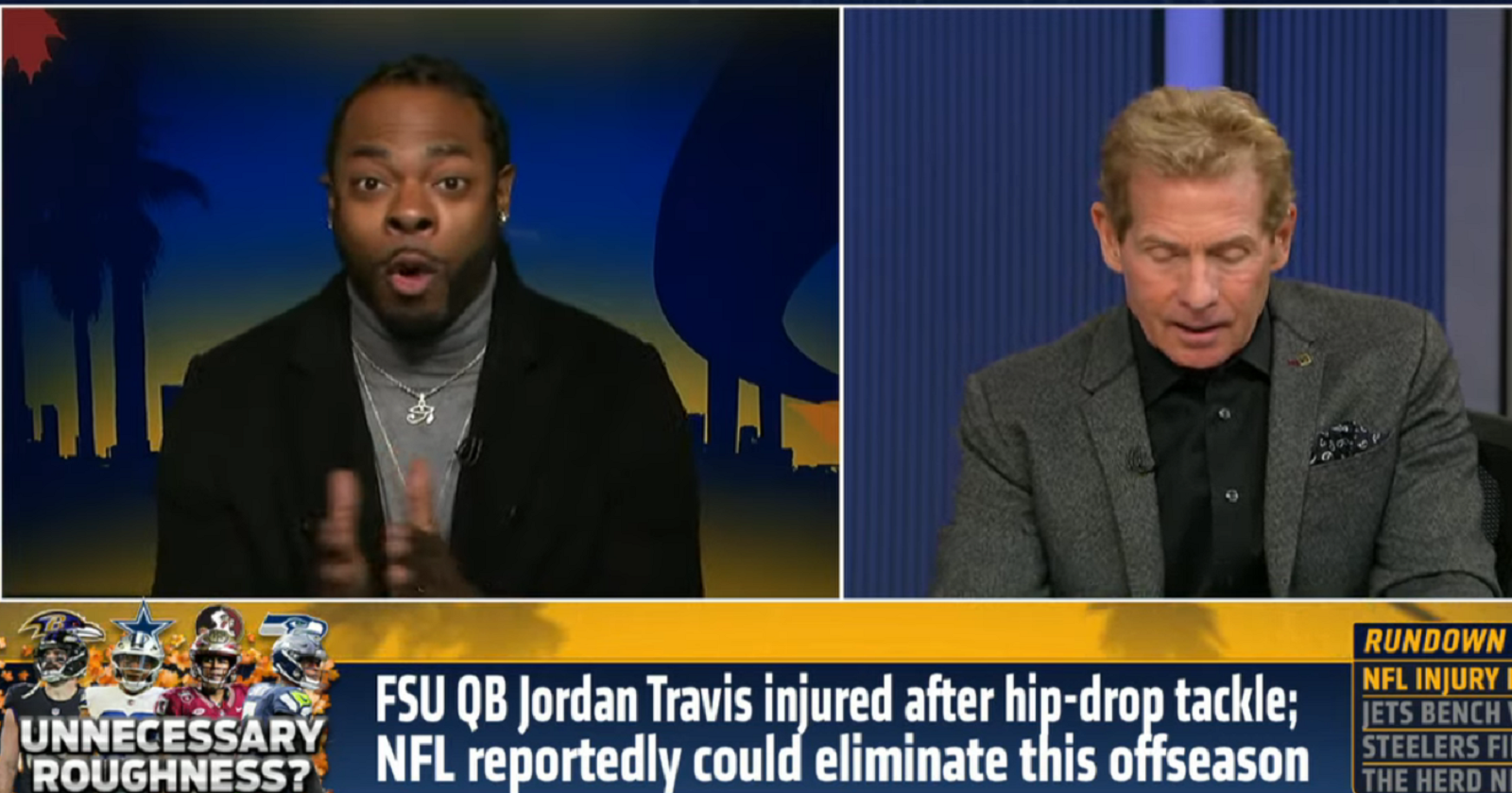 A Fed Up Richard Sherman Gets Heated With Skip Bayless During Awkward