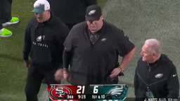 Eagles Security Guard ‘Big Dom’ Gets Ejected After Heated Incident With Niners Players, Gets Standing Ovation