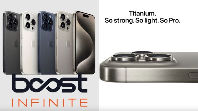 Get the new iPhone 15 through Boost Infinite