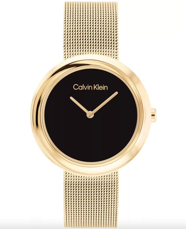 Calvin Klein Gold-Tone Mesh Bracelet Watch