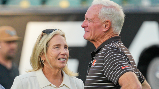 Cleveland Browns managing partners Dee and Jimmie Haslam