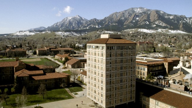 A view of the Colorado-Boulder campus.
