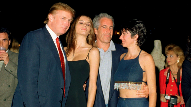 Donald Trump and Melania Jeffrey Epstein and Ghislaine Maxwell