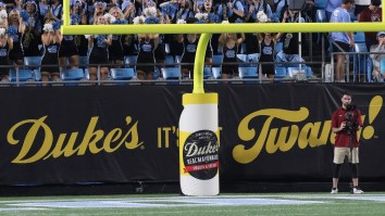 Fans Take Shots Of Mayonnaise At Duke’s Mayo Bowl
