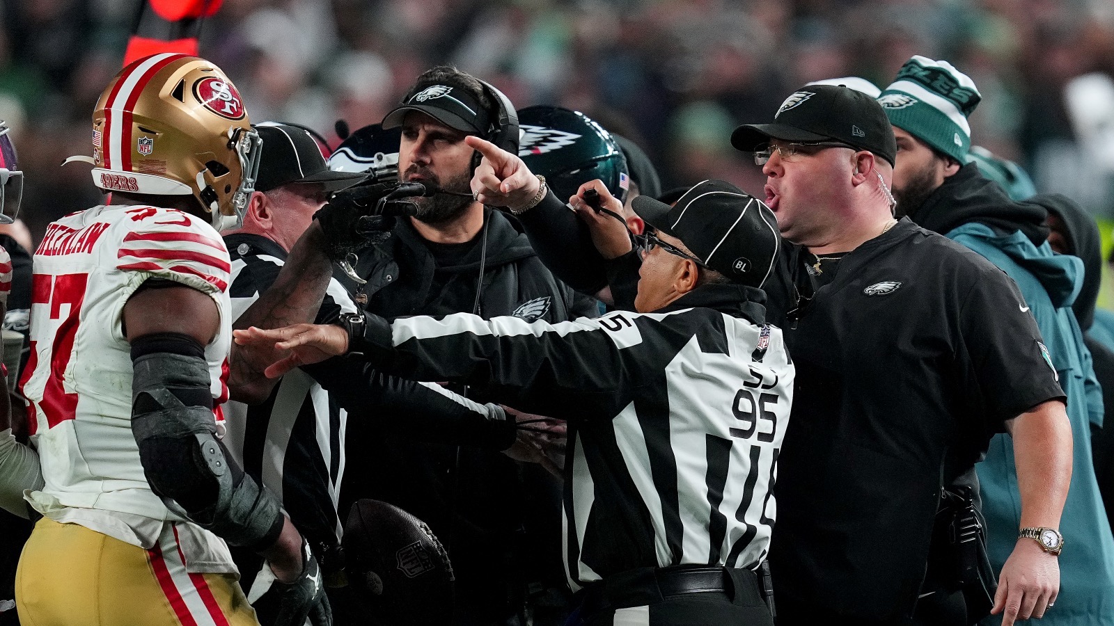49ers' Kyle Shanahan Incensed Over Eagles' Sideline Incident