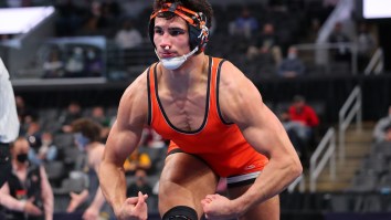 Controversial NCAA Wrestler AJ Ferrari Punches Teammate And Gives Middle Finger To Home Fans