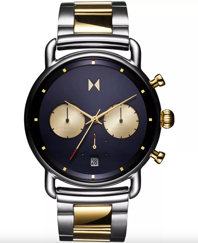 MVMT Men's Blacktop Two-Tone Stainless Steel Bracelet Watch; shop watches at Macy's