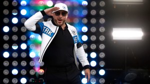 Rapper Pitbull attends NASCAR race as Trackhouse Racing owner